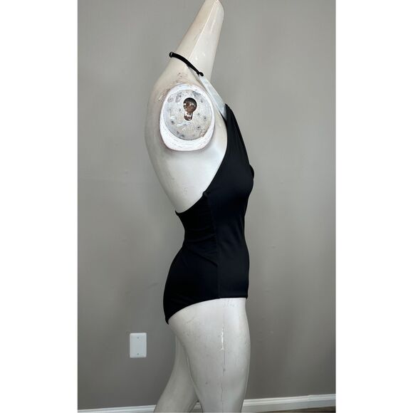 SIMKHAI Bindi Pearl Draped One-Piece Swimsuit XS $345 - Picture 9 of 11